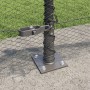 Cerca Hexagonal  Gris 0.5x10 m Acero, Postes para Cerca  con Placas de Base 7 pcs Ø32mm 70cm Acero Galvanizado | Foro24.es | Tu tienda online para hogar, jardín y más Foro24.es