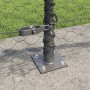 Cerca Hexagonal Gris 0.5x10 m Acero, Postes de Cerca con Bases 7 pcs Ø32mm 70cm Acero Galvanizado by , fence posts - Ref: For...