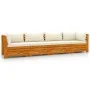 4-seater garden sofa with solid acacia wood cushions by vidaXL, Garden sets - Ref: Foro24-3087289, Price: 643,34 €, Discount: %