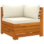 4-seater garden sofa with solid acacia wood cushions by vidaXL, Garden sets - Ref: Foro24-3087289, Price: 656,85 €, Discount: %