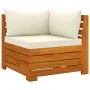 4-seater garden sofa with solid acacia wood cushions by vidaXL, Garden sets - Ref: Foro24-3087289, Price: 643,34 €, Discount: %