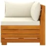 4-seater garden sofa with solid acacia wood cushions by vidaXL, Garden sets - Ref: Foro24-3087289, Price: 643,34 €, Discount: %