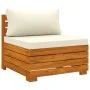 4-seater garden sofa with solid acacia wood cushions by vidaXL, Garden sets - Ref: Foro24-3087289, Price: 643,34 €, Discount: %