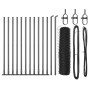 Juego de Cercas Juego de 2 Gris Acero 25 x 0.5 m Duradero by , fence posts - Ref: Foro24-3353647, Price: 103,90 €, Discount: %