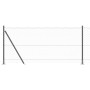 Cerca Hexagonal Gris 0.8x25 m Acero, Postes de Cerca con Placas Base 13 pcs Ø32mm 90cm Acero Galvanizado by , fence posts - R...