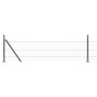 Cerca Hexagonal Gris 0.5x50 m Acero, Postes de Cerca con Placas Base 13 pcs Ø32mm 70cm Acero Galvanizado by , fence posts - R...