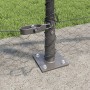 Cerca Hexagonal Gris 1x50 m Acero, Postes de Cerca con Placas de Base 13 pcs Ø32mm 110cm Acero Galvanizado by , fence posts -...