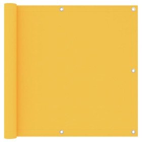 Toldo para balcón tela oxford amarillo 90x400 cm