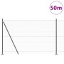 Cerca Hexagonal Gris 1.4x50 m Acero, Posts de Cerca con Placas Base 13 pcs Ø32mm 78.5cm Acero Galvanizado by , fence posts - ...