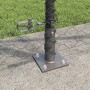 Cerca Hexagonal Gris 1.4x50 m Acero, Posts de Cerca con Placas Base 13 pcs Ø32mm 78.5cm Acero Galvanizado by , fence posts - ...