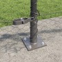 Cerca Hexagonal Gris 0.6x100 m Acero, Postes de Cerca con Placas de Base 13 pcs Ø32mm 70cm Acero Galvanizado by , fence posts...