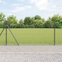 Cerca Hexagonal Gris 1x100 m Acero, Postes de Cerca con Base 13 pcs Ø32mm 110cm Acero Galvanizado by , fence posts - Ref: For...