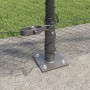 Cerca Hexagonal Gris 1x100 m Acero, Postes de Cerca con Base 13 pcs Ø32mm 110cm Acero Galvanizado by , fence posts - Ref: For...