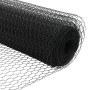 Cerca Hexagonal Gris 1x100 m Acero, Postes de Cerca con Base 13 pcs Ø32mm 110cm Acero Galvanizado by , fence posts - Ref: For...