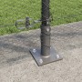 Cerca Hexagonal Gris 1.2x100 m Acero, Postes para Cerca con Placas de Base 13 pcs Ø32mm 68.5cm Acero Galvanizado by , fence p...