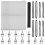 Cerca Hexagonal Gris 1.2x100 m de Acero, Postes de Cerca con Placas de Base 13 pcs Ø32mm 68.5cm de Acero Galvanizado by , fen...