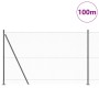 Cerca Hexagonal Gris 1.6x100 m Acero, Postes de Cerca con Placas Base 13 pcs Ø32mm 88,5cm Acero Galvanizado by , fence posts ...