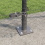 Cerca Hexagonal Gris 1.6x100 m Acero, Postes de Cerca con Placas Base 13 pcs Ø32mm 88,5cm Acero Galvanizado by , fence posts ...