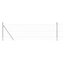 Cerca Hexagonal 0.4x10 m Acero Galvanizado,  Poste de Cerca con Placas Base 7 pcs Ø32mm 50cm Acero Galvanizado | Foro24.es | Tu tienda online para hogar, jardín y más Foro24.es