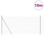 Cerca Hexagonal 0.8x10 m de Acero Galvanizado,  Posts de Cerca con Placas de Base 7 pcs Ø32mm 90cm Acero Galvanizado | Foro24.es | Tu tienda online para hogar, jardín y más Foro24.es