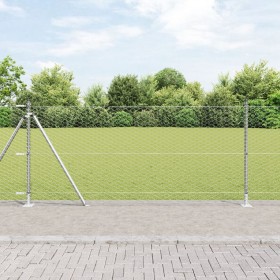 Cerca hexagonal 0.8x10 m de acero galvanizado