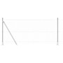 Cerca Hexagonal 0.8x10 m de Acero Galvanizado, Posts de Cerca con Placas Base 7 pcs Ø32mm 90cm de Acero Galvanizado by , fenc...
