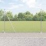 Cerca hexagonal 1.4x10 m acero galvanizado, Postes de cerca con placas base 7 uds Ø32mm 78.5cm acero galvanizado by , fence p...