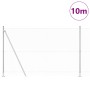 Cerca Hexagonal 1.6x10 m Acero Galvanizado, Postes de Cerca con Placas Base 7 pcs Ø32mm 88,5cm Acero Galvanizado by , fence p...