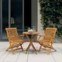 Juego de comedor para jardín 3 piezas madera maciza de teca de vidaXL, Conjuntos de jardín - Ref: Foro24-3087191, Precio: 265...
