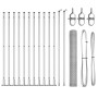 Juego de Cercas Set de 2 Acero galvanizado 25 x 1 m Resistente by , fence posts - Ref: Foro24-3353798, Price: 129,34 €, Disco...