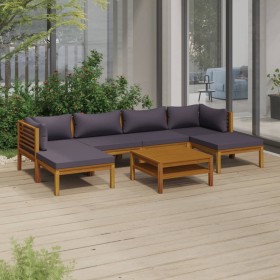 Gartenmöbel 7 Stück Kissen aus massivem Akazienholz von vidaXL, Gartensets - Ref: Foro24-3086914, Preis: 750,39 €, Rabatt: %