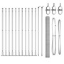Juego de Cercas Set de 2 Acero galvanizado 25 x 1.5 m Duradero by , fence posts - Ref: Foro24-3353811, Price: 156,70 €, Disco...