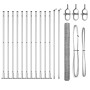 Juego de Cercas Juego de 2 Acero galvanizado 25 x 1.5 m Duradero by , fence posts - Ref: Foro24-3353812, Price: 152,41 €, Dis...