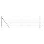 Cerca Hexagonal 0.5x50m Acero Galvanizado, Postes de Cerca con Placas Base 13 pcs Ø32mm 70cm Acero Galvanizado by , fence pos...
