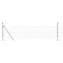 Cerca Hexagonal 0.5x100 m Acero Galvanizado, Postes de Cerca con Placas Base 13 pcs Ø32mm 70cm Acero Galvanizado by , fence p...