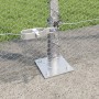 Cerca Hexagonal  0.6x100 m Acero Galvanizado, Postes de Cerca  con Placas Base 13 pcs Ø32mm 70cm Acero Galvanizado | Foro24.es | Tu tienda online para hogar, jardín y más Foro24.es