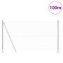 Cerca Hexagonal 1,2x100 m Acero Galvanizado, Postes de Cerca con Placas Base 13 pcs Ø32mm 68,5cm Acero Galvanizado by , fence...