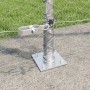 Cerca Hexagonal 1.6 x 100 m de Acero Galvanizado, Postes de Cerca con Placas Base 13 pcs Ø32mm 88.5cm de Acero Galvanizado by...