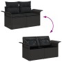 Conjunto de Sofá de Jardín Conjunto de 5 Negro Ratán tejido a mano by , Outdoor sofas - Ref: Foro24-3354142, Price: 402,41 €,...