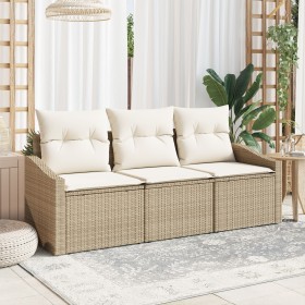 Set de Comedor de Jardín de 3 Piezas con Cojines