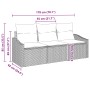 Set de Comedor de Jardín de 3 Piezas con Cojines Beige de Polirratán | Foro24.es | Tu tienda online para hogar, jardín y más Foro24.es