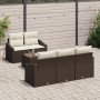 Juego de Sofás de Jardín de 6 Piezas con Cojines Marrón Poliratán by , Outdoor sofas - Ref: Foro24-3355267, Price: 472,02 €, ...