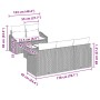 Conjunto de sofá de jardín de 6 piezas con cojines gris claro poliratán by , Outdoor sofas - Ref: Foro24-3355271, Price: 474,...