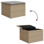 Juego de Sofá de Jardín de 4 Piezas con Cojines Beige Polímero de Rattan by , Outdoor sofas - Ref: Foro24-3355339, Price: 304...