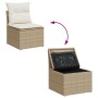 Set de Sofá de Jardín de 4 Piezas con Cojines Beige Ratán Poliéster | Foro24.es | Tu tienda online para hogar, jardín y más Foro24.es