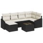 Set de Comedor de Jardín de 6 Piezas con Cojines de Rattan Marrón | Foro24.es | Tu tienda online para hogar, jardín y más Foro24.es