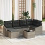 Conjunto de Comedor de Jardín de 7 Piezas con Cojines de Ratán Gris von , Outdoor-Sofas - Ref: Foro24-3355471, Preis: 493,58 ...