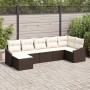 Conjunto de Comedor de Jardín de 7 Piezas con Cojines Marrón Ratán Polimérico | Foro24.es | Tu tienda online para hogar, jardín y más Foro24.es