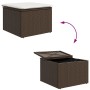 Conjunto de Comedor de Jardín de 6 Piezas con Cojines Ratán Poliéster Marrón by , Outdoor sofas - Ref: Foro24-3355497, Price:...