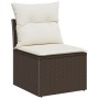Conjunto de Comedor de Jardín de 9 Piezas con Cojines Ratán Marrón by , Outdoor sofas - Ref: Foro24-3355547, Price: 629,50 €,...